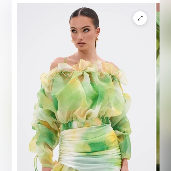 AKIRA Tops - AKIRA LIMONE CHIFFON BLOUSE NWT